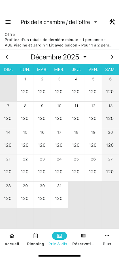 Rates and offers configuration