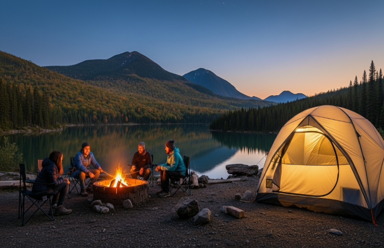 Example of a Canadian campground